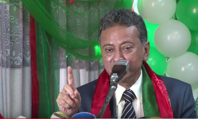 বক্তব্য রাখছেন আমির খসরু মাহমুদ চৌধুরী 