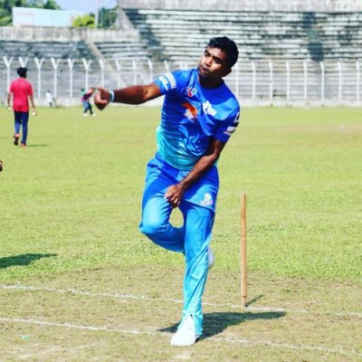 বোলিং অ্যাকশনের ত্রুটি নিয়ে চিন্তিত নন শরিফউল্লাহ। ছবি-ফেসবুক