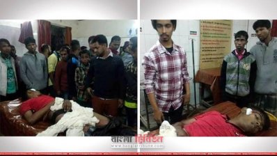 হাসপাতালে নিহত দুই জনের লাশ (ছবি- প্রতিনিধি)