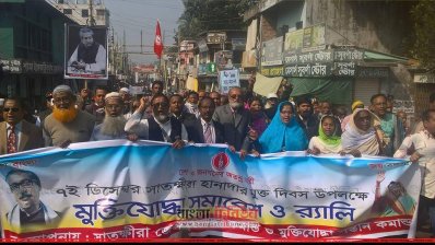 মুক্ত দিবসে বর্ণাঢ্য শোভাযাত্রা