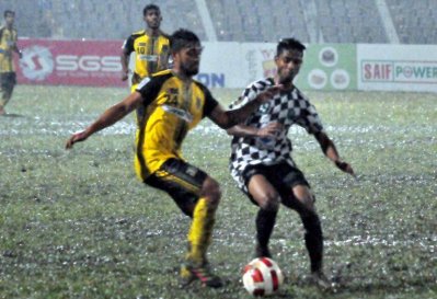 মোহামেডান-সাইফ স্পোর্টিং ম্যাচের একটি মুহূর্ত। ছবি-বাফুফে