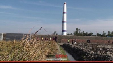 কৃষি জমি দখল করে ইট ভাটা নির্মাণের অভিযোগ