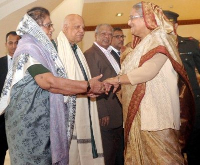 বিমানবন্দরে প্রধানমন্ত্রীকে বিদায় জানান মন্ত্রী-এমপিরা, ছবি: ফোকাস বাংলা