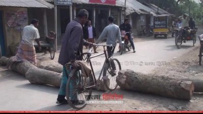 ধর্ষকদের বিচার দাবিতে নলডাঙ্গায় হরতাল