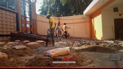 সংস্কার করা হচ্ছে রীমা কমিউনিটি সেন্টারের প্রবেশপথ