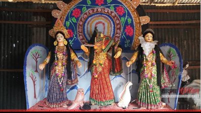 শ্রীপুরে লক্ষ্মী প্রতিমা ভাঙচুর 