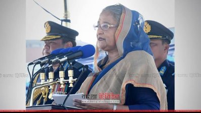 যশোরে প্রধানমন্ত্রী শেখ হাসিনা (ছবি: ফোকাস বাংলা)