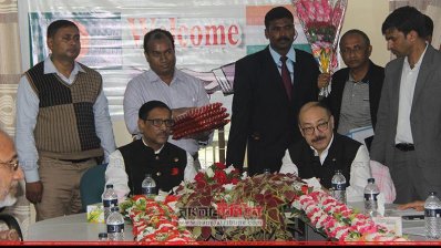 খাগড়াছড়ির রামগড়ে সেতুমন্ত্রী ও ভারতীয় হাইকমিশনার