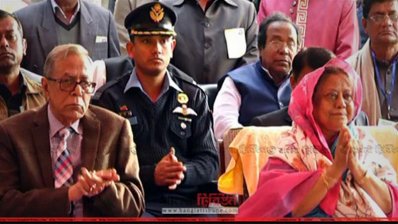কুঠিবাড়িতে এক সাংস্কৃতিক অনুষ্ঠানে রাষ্ট্রপতি ও তার স্ত্রী