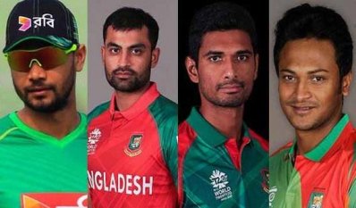 মাশরাফি, তামিম, মাহমুদউল্লাহ ও সাকিবদের পারিশ্রমিক ৩৫ লাখ টাকা করে