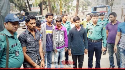 মীম হত্যার গ্রেফতারকৃত আসামিরা 