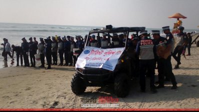 কক্সবাজার সমুদ্র সৈকত ট্যুরিস্ট পুলিশ সদস্যরা