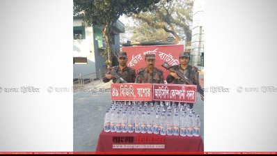 বেনাপোল সীমান্তে মদ উদ্ধার