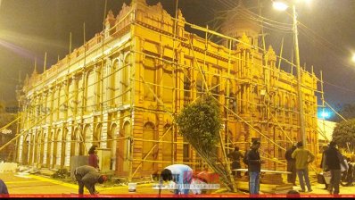 কলকাতা বই মেলায় বাংলাদেশের স্টল তৈরি হচ্ছে আহসান মঞ্জিলের আদলে