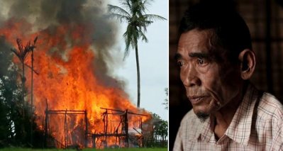 মিয়ানমারে নিজের গ্রাম জ্বালিয়ে দিতে দেখেছিলেন সাবেক সেনাসদস্য নাজমুল।