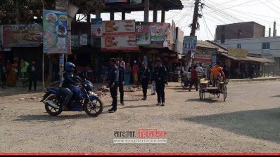 হিলিতে নিরাপত্তা জোরদার