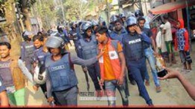 বিএনপি-ছাত্রলীগ-পুলিশ সংঘর্ষ