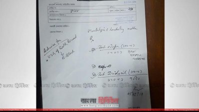 হাতে লেখা প্রেসক্রিপশন