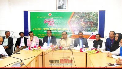সুন্দরবন দিবসের আলোচনা সভায় প্রধান অতিথি হিসেবে উপস্থিত ছিলেন রাশেদ খান মেনন
