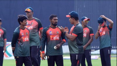 অনুশীলনে বাংলাদেশ দল