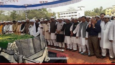 সেতুমন্ত্রীর মায়ের জানাজা