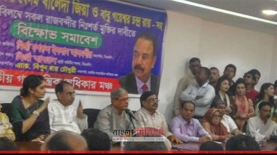 সভায় বক্তব্য রাখছেন মির্জা ফখরুল