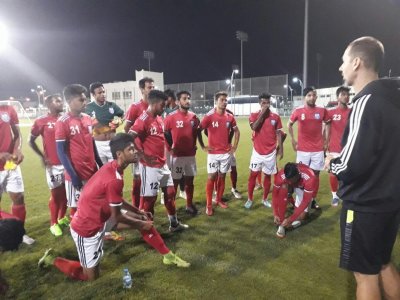 কোচ অ্যান্ড্রু ওর্ডের তত্ত্বাবধানে চলছে অনুশীলন। ছবি-বাফুফে