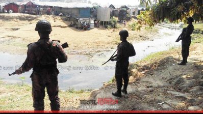 সীমান্তে সতর্ক অবস্থানে বিজিবি