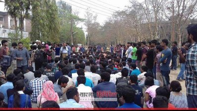 শাবিতে শিক্ষার্থীদের মৌন মিছিল