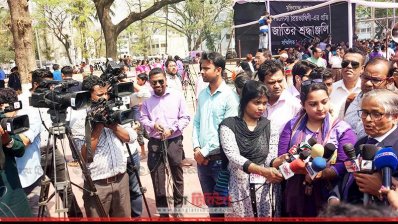 মাঠপর্যায়ে নারী সংবাদকর্মী বেড়েছে (ছবি: সাজ্জাদ হোসেন)