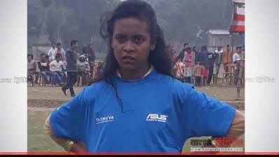 প্রতিযোগিতার মাঠে তাসমিনা