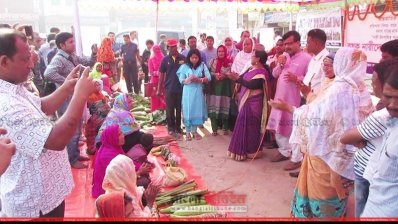 ঝিনাইদহে নারীদের উৎপাদিত পণ্য নিয়ে হাট বসেছে