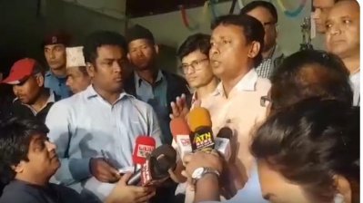 প্রেস ব্রিফিংয়ে কথা বলছেন ডা. সোহেল মাহমুদ