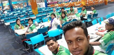 কমনওয়েলথ গেমসের ভিলেজে বাংলাদেশের শুটাররা