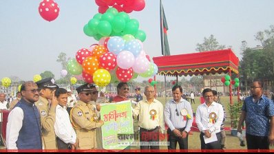 নীলফামারী জেলা প্রশাসনের স্বাধীনতা দিবস পালন