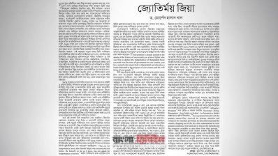 নয়া দিগন্তে প্রকাশিত বিতর্কিত কলাম