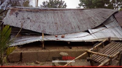 সুনামগঞ্জে কালবৈশাখী ঝড়ে ঘরবাড়ির ব্যাপক ক্ষয়ক্ষতি