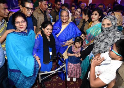 অটিস্টিক শিশুদের অনুষ্ঠানে প্রধানমন্ত্রী (ছবি- ফোকাস বাংলা)