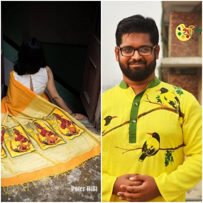 পটের বিবিতে পাবেন এই পপ আর্ট শাড়ি আর গুটিপোকায় মিলবে এমন চমৎকার পাঞ্জাবি 