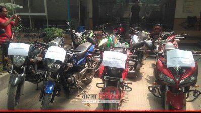 দেশের বিভিন্ন এলাকায় চুরি হওয়া মোটরসাইকেল (ছবি: শেখ জাহাঙ্গীর আলম)