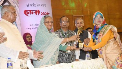 এসএমই মেলায় প্রধানমন্ত্রী, ছবি: ফোকাস বাংলা