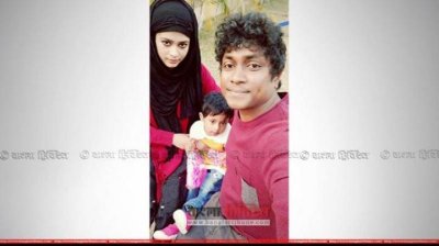স্বামী প্রিয়ক ও মেয়ে তামাররা&rsquo;র সঙ্গে এ্যানী
