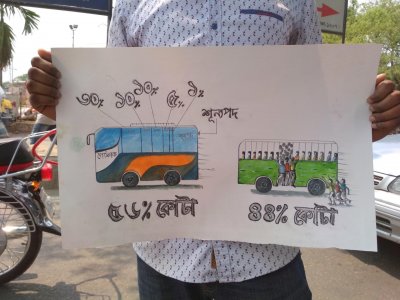 শেকৃবির শিক্ষার্থীদের স্লোগানে উত্তাল আগারগাঁও গোলচত্বর
