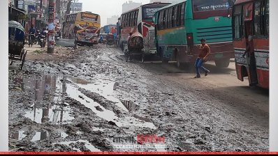 গাজীপুরে ঢাকা-ময়মনসিংহ মহাসড়কের যানজট