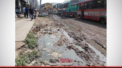 গাজীপুরে ঢাকা-ময়মনসিংহ মহাসড়কের যানজট