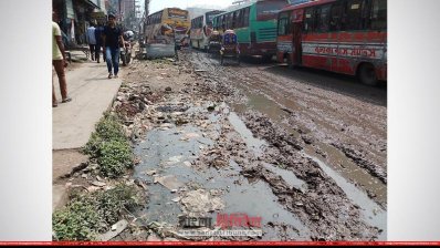 গাজীপুরে ঢাকা-ময়মনসিংহ মহাসড়কের যানজট