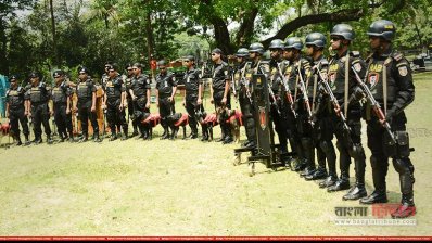 রমনা বটমূলে র&zwnj;্যাবের নিরাপত্তা মহড়া