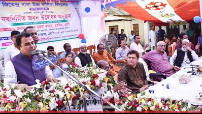 অনুষ্ঠানে বক্তব্য রাখছেন পরিকল্পনামন্ত্রী
