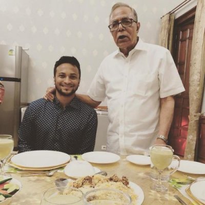 ডিনার টেবিলে রাষ্ট্রপতির সঙ্গে সাকিব