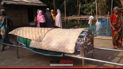 লাবণী আক্তারের লাশ, শুক্রবার রাতে তোলা ছবি